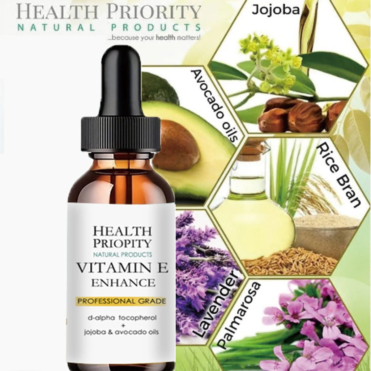 Face Essence Essential OilsVitamin E Skin Oil 100% Nature Face Serum Anti-Wrinkle Moisturizing Tight Whitening Skin Care Essence Peaceful Pleasures Health and Wellness