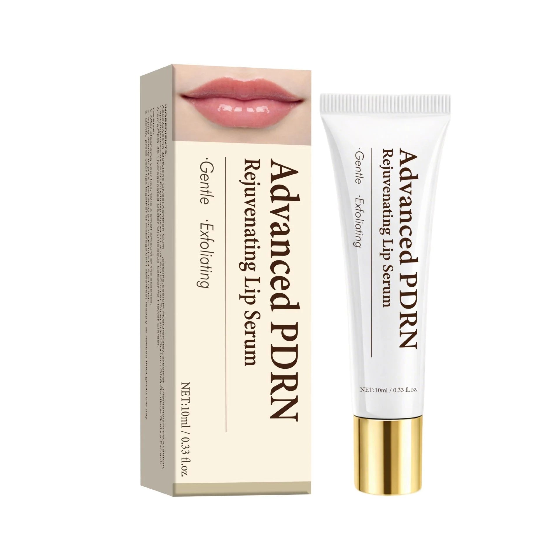 Advanced PDRN Rejuvenating Lip Serum, Hydrating Lip Balm with PDRN for Glowy Lip, Gentle Exfoliating & Smoothing Lip Moisturizer Peaceful Pleasures Health and Wellness