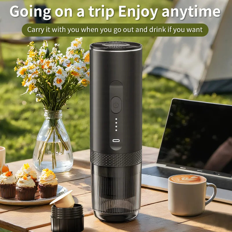 URGGU Portable Wireless Espresso Maker – 2-in-1 Capsule & Powder