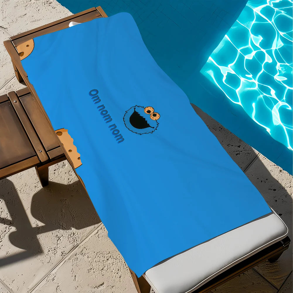 Cookie Monster Quick-Dry Beach Towel | Gym, Travel & Spa