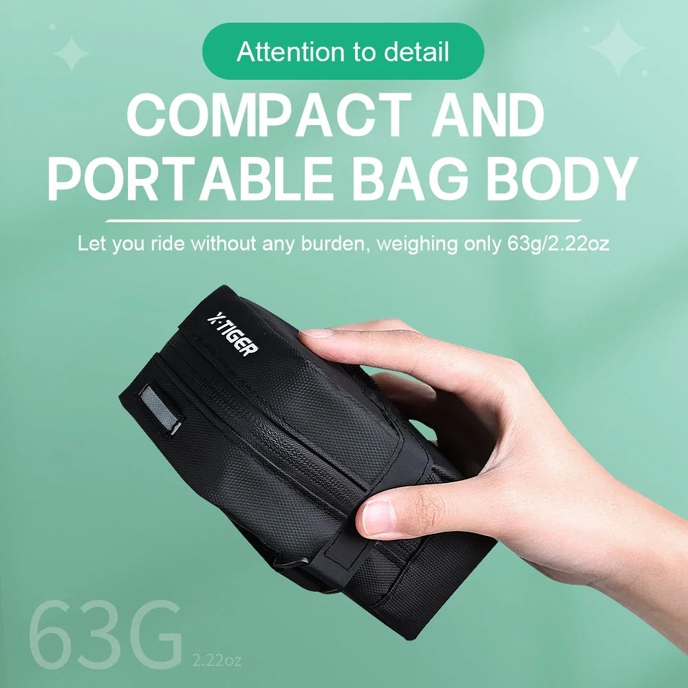 X-TIGER Mini Waterproof Bicycle Saddle Bag | Reflective Tail Bag