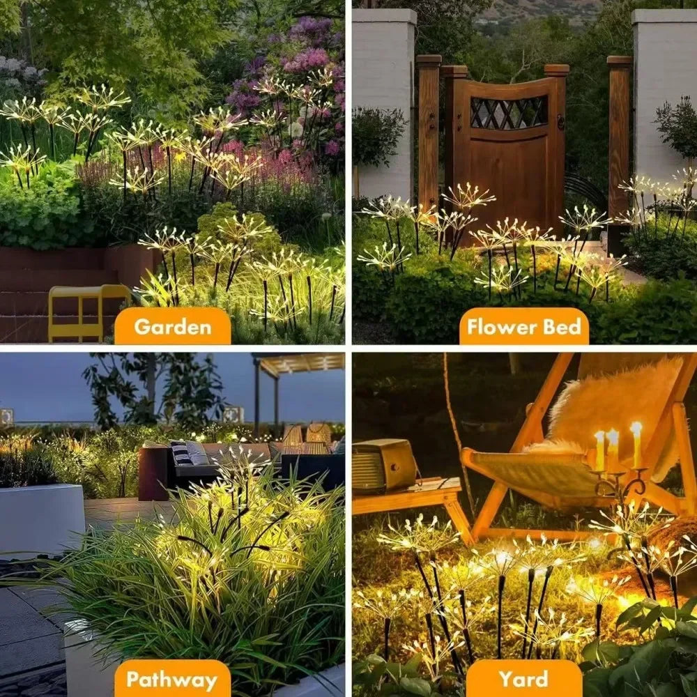 Solar Fireworks Garden Lights – Patio, Party & Holiday Decor