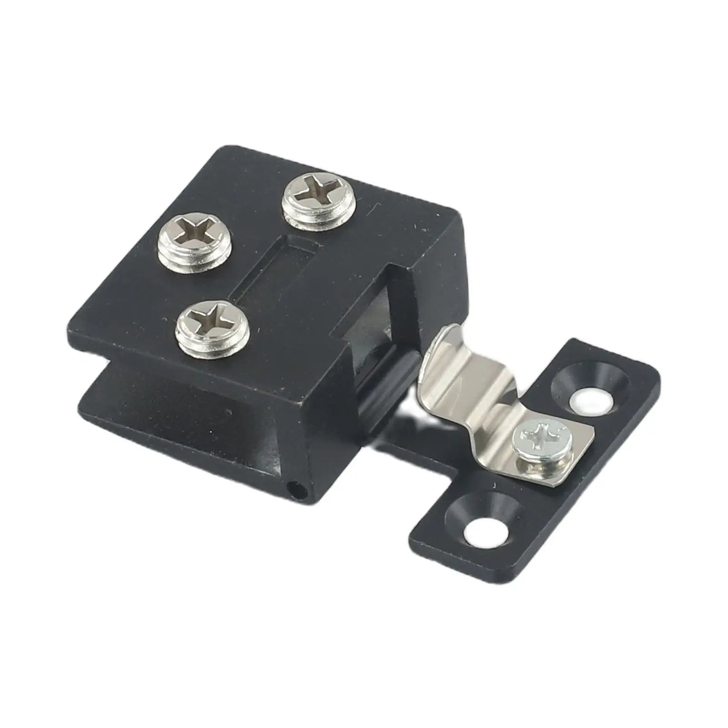 Glass Door Hinge Cupboard Display Cabinet Gate Clamp Punch-free Wine