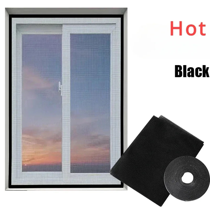 DIY Mosquito Net Self-adhesive Indoor Anti-insect Fly Screen Curtains Window Net Protections Mesh Home Textile Bed Garden Peaceful Pleasures Health and Wellness
