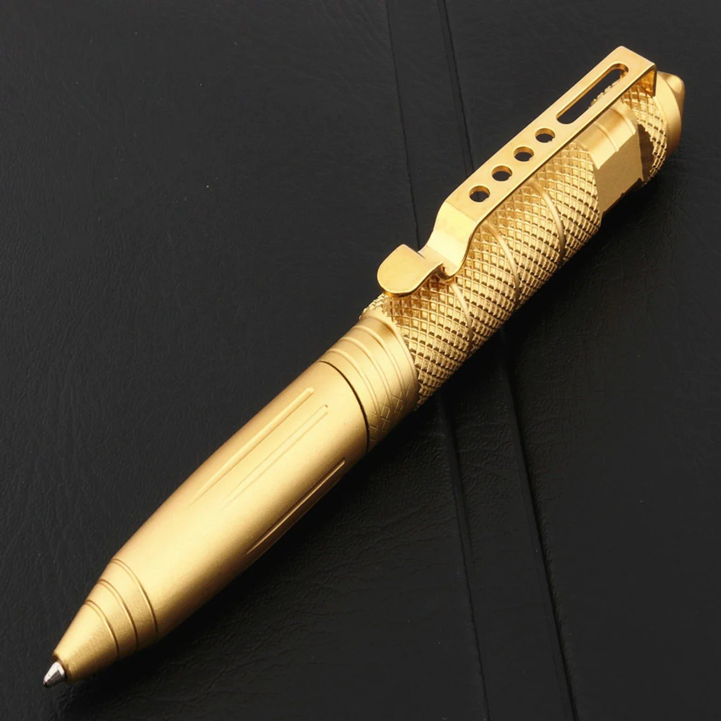 Military Tactical Pen – Tungsten Steel Glass Breaker + 6 Refills
