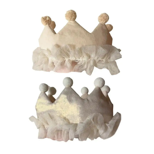 Baby Girl Crown Headband | 100 Days Birthday Photo Prop Baby Hair Accessory Peaceful Pleasures Health and Wellness