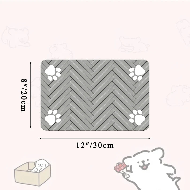 Pet Feeding Mat – Absorbent, Non-Slip & Waterproof for Dogs & Cats