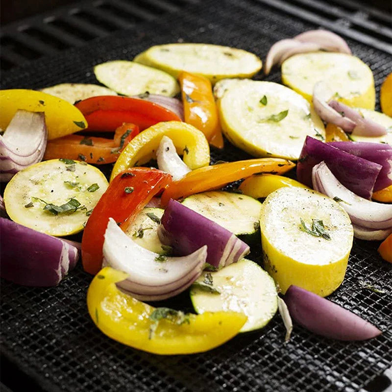 50-Pack Non-Stick Reusable BBQ Grill Mats | 500°F Heat Resistant