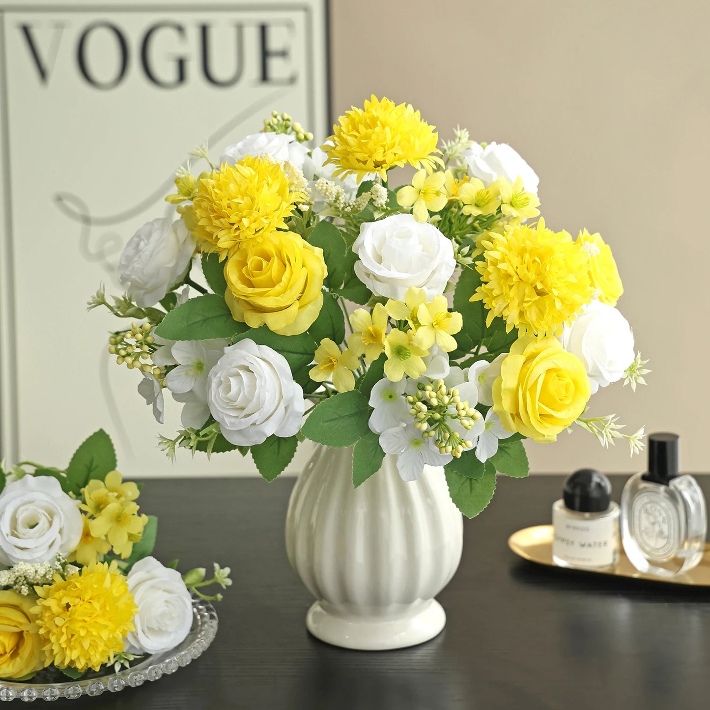 Silk Hydrangea Rose Artificial Flowers | Wedding & Home Décor