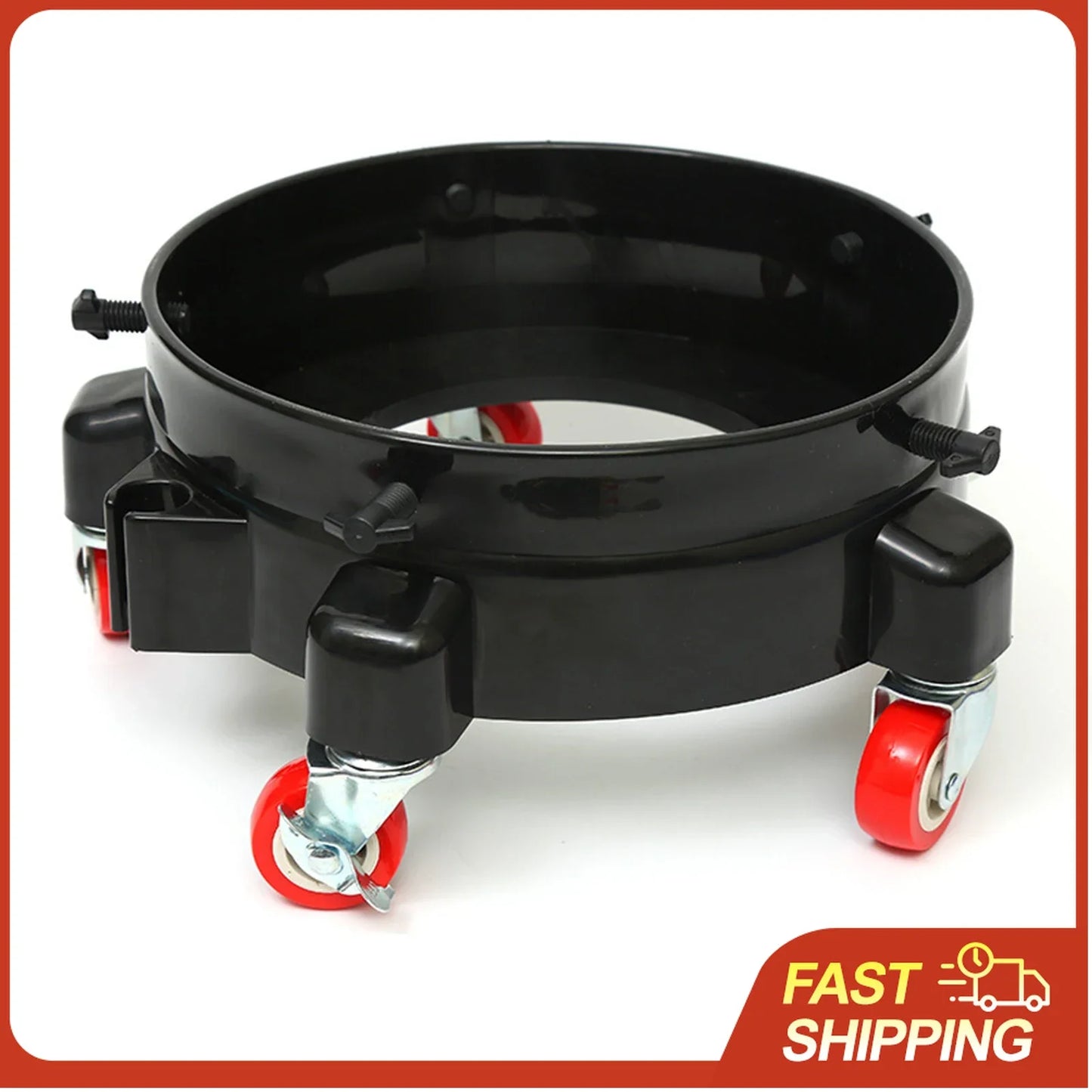Heavy Duty Bucket Dolly with Universal Casters | Rolling Cart