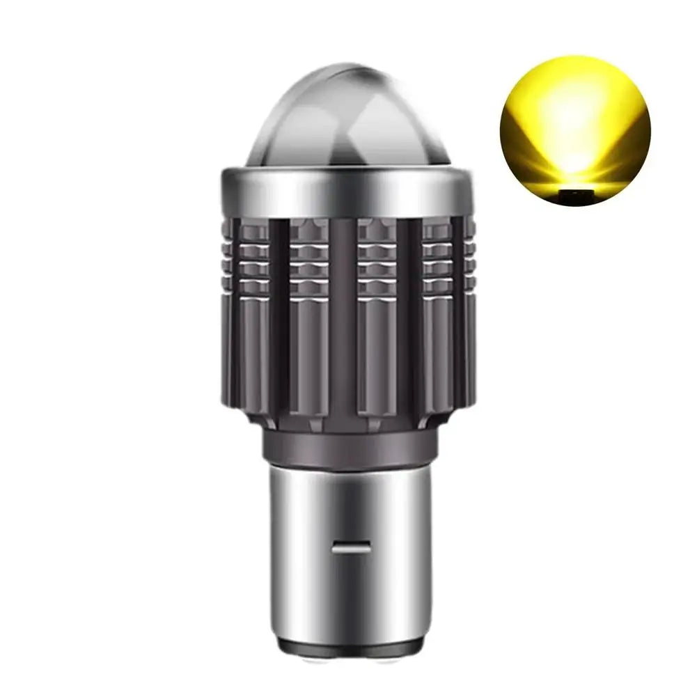 BA20D LED Motorcycle Headlight Bulb 12000LM Hi/Lo Beam 12V