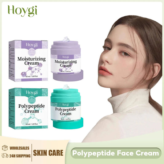 Polypeptide Face Cream Firming Protein Hydrating Lighten Dark Spot Melanin Fade Fine Line Facial Rejuvenation Moisturizing Cream Peaceful Pleasures Health and Wellness