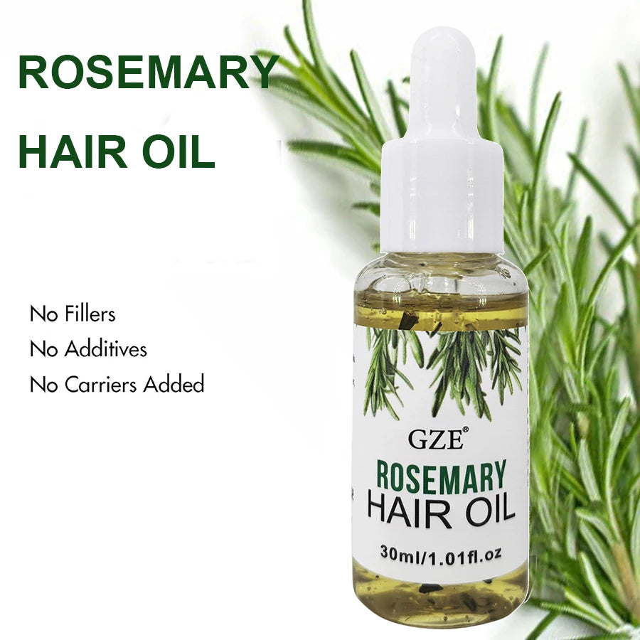 GZE Rosemary Oil for Hair Growth & Scalp Care – 30ml Hair Growth Oil Peaceful Pleasures Health and Wellness