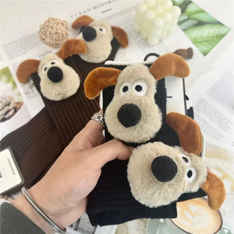 Personalized Fashion Socks 3D Cartoon Big Ears Dog Socks Plush Cloth Doll Socks Spring and Autumn Sweet Breathable Middle Socks Peaceful Pleasures Health and Wellness