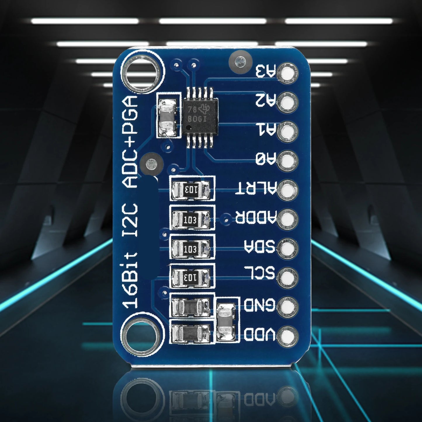 Analog to Digital Converter 16‑Bit I2C Development Board Analog to Digital Converter Module Peaceful Pleasures Health and Wellness