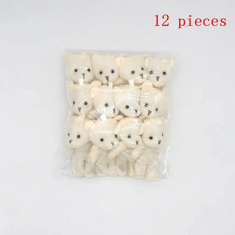 Mini Plush Bear Dolls Set – Party Favors & DIY Gifts for Girls