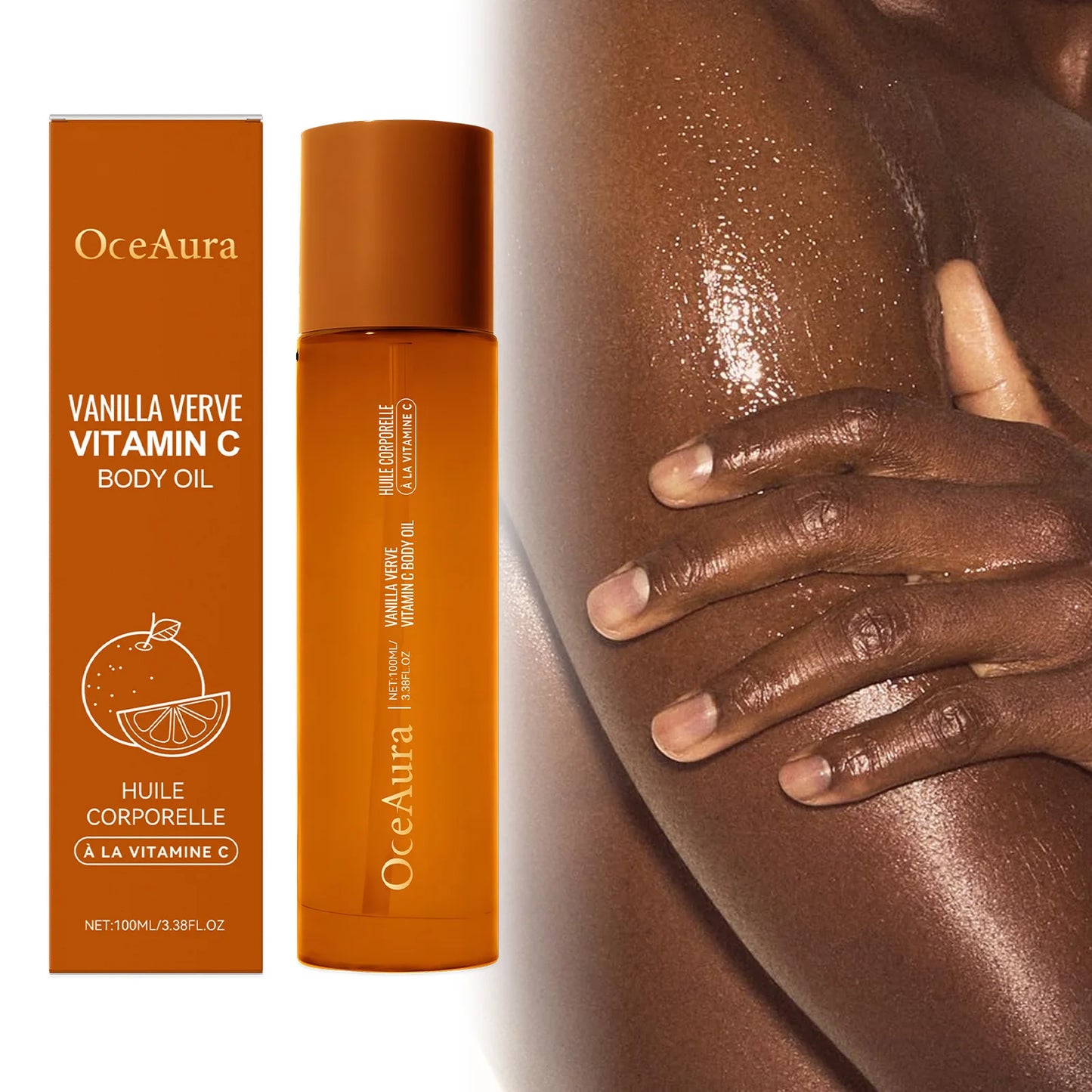 OceAura Vitamin C Body Oil – Brighten & Moisturize Skin 100ml