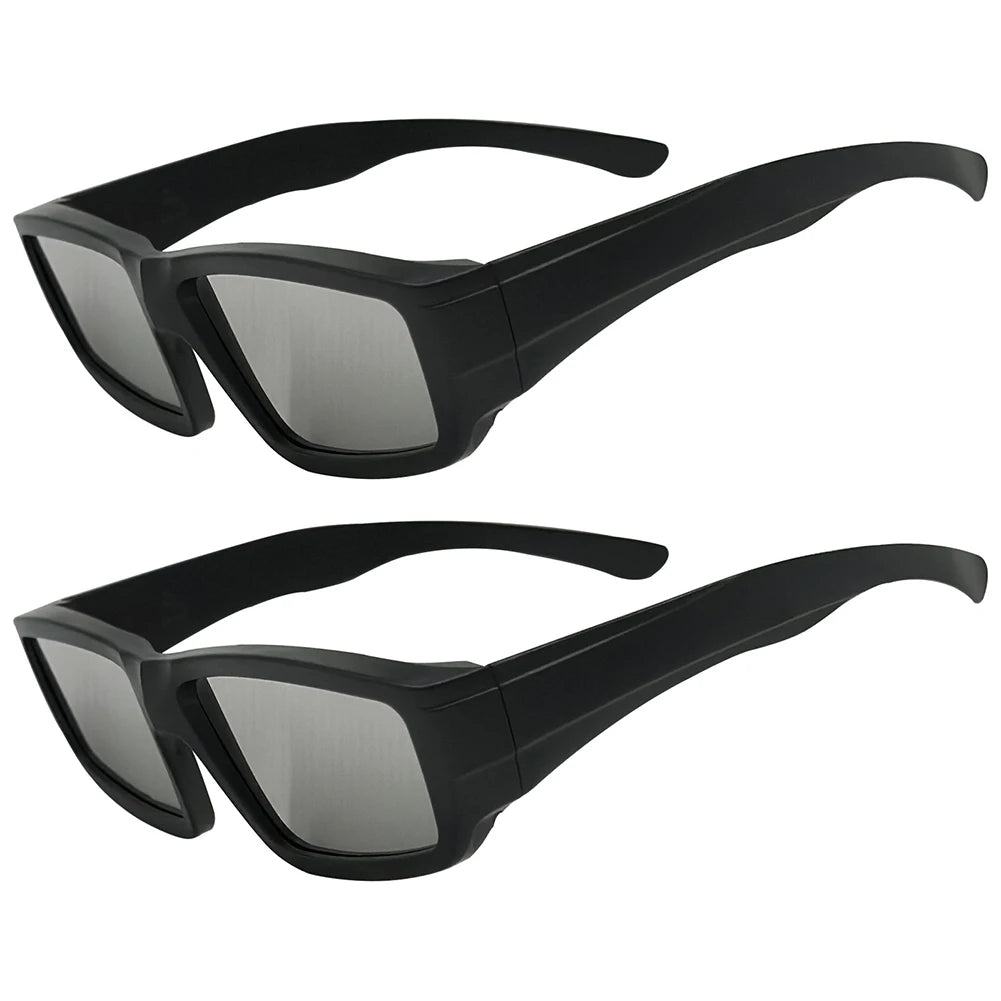 Safe Solar Eclipse Glasses Plastic Frame Professional Solar Viewer Shade For Direct Sun Observation Total Eclipse Eyewear Peaceful Pleasures Health and Wellness 2PCS