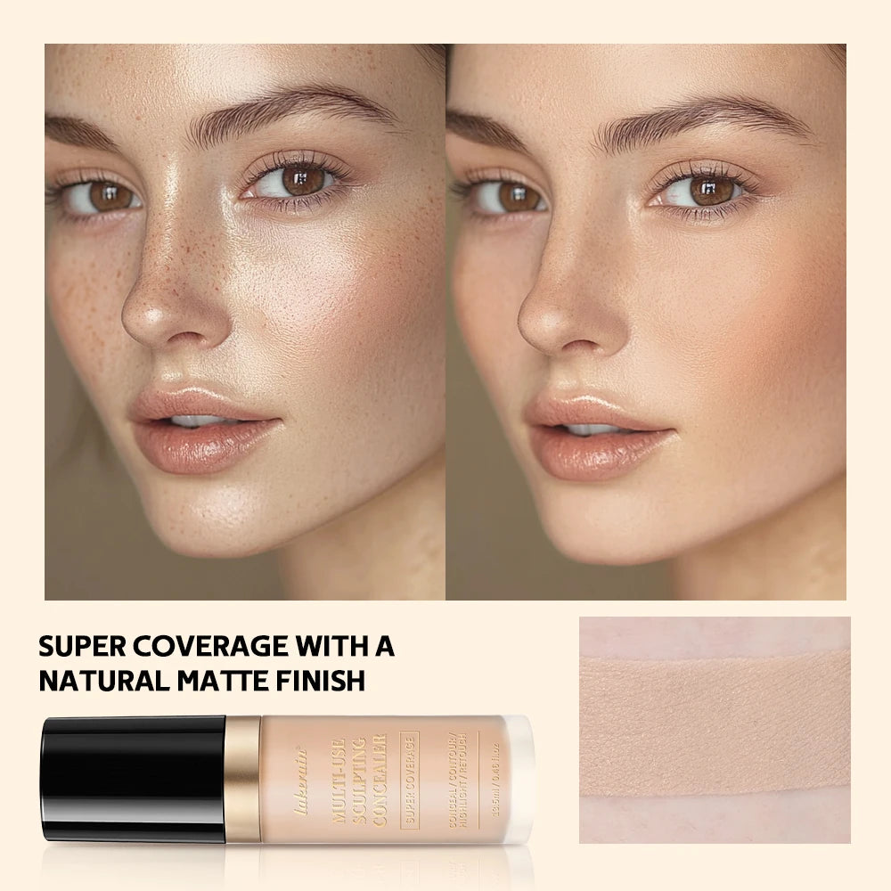 Lakerain 5-Color Waterproof Matte Concealer | Full Coverage