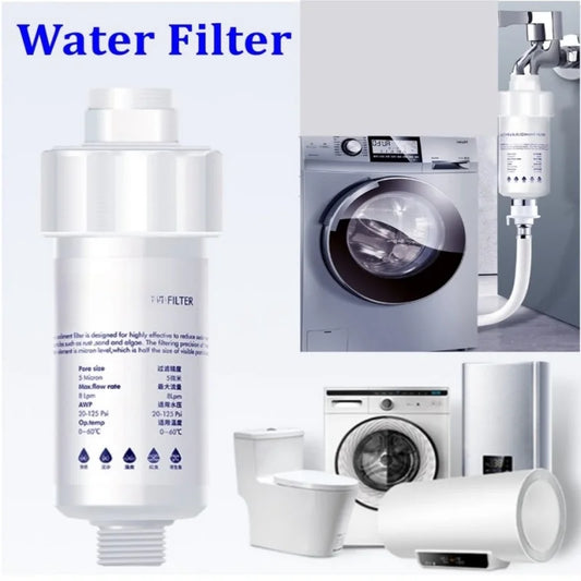 5'' PRE Water Filter Cartridge Washing Machine Filter Water Filter Replacements for Toilet Shower Water Heater Pre-filter Peaceful Pleasures Health and Wellness
