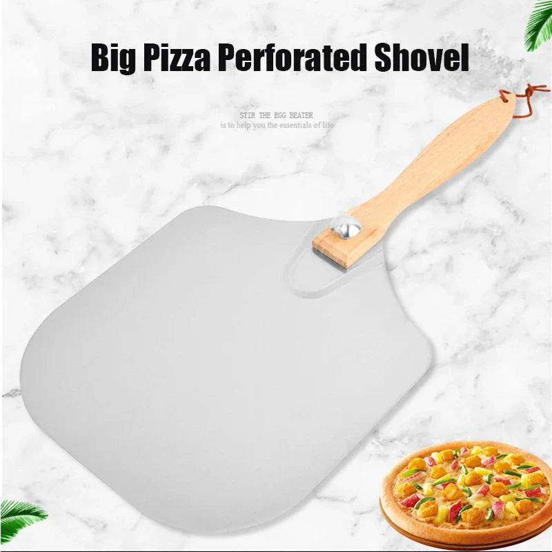 Perforated Pizza Peel – Nonstick Aluminium Turning Paddle