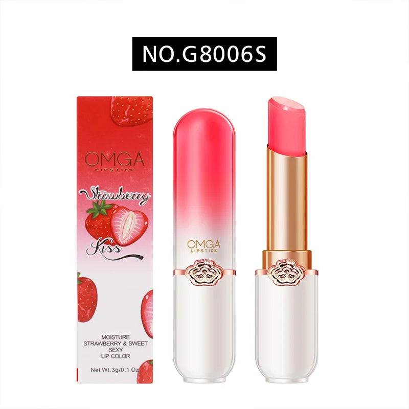 GECOMO Color-Changing Lip Balm | Peach Moisturizing Jelly Lipstick