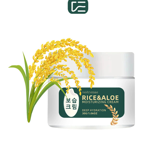 veérenae Rice & Aloe Face Moisturizer – Non-Greasy, All Skin Face Moisturizing Cream Oasis Select