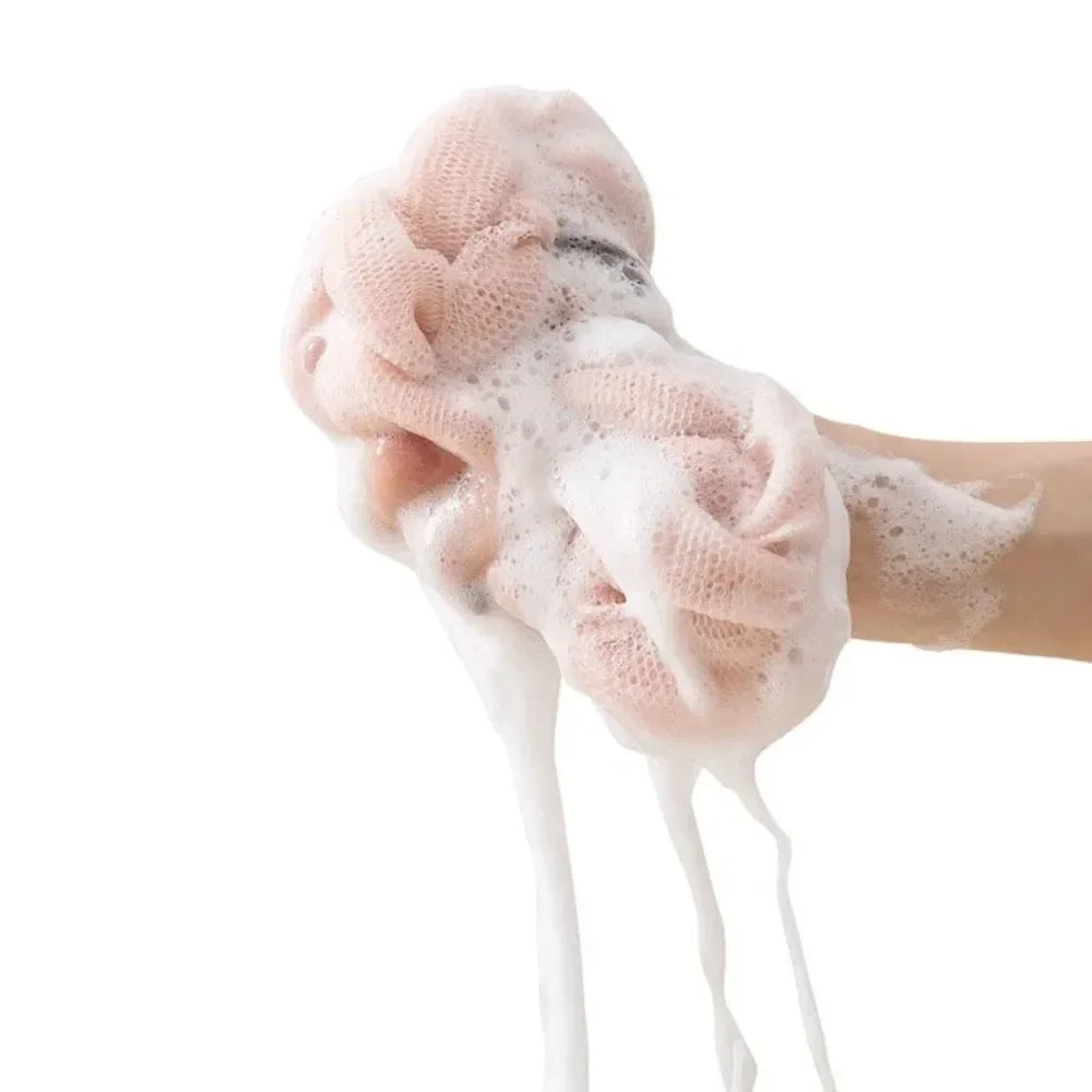 Flower Mesh Back Scrubber Strap – Exfoliating Bath Sponge