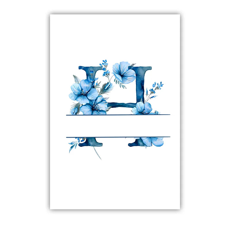 Custom Name Nursery Wall Art, Animal Flower Canvas Painting, Nordic Poster Print for Baby, Toddler Kids Room Decor Peaceful Pleasures Health and Wellness