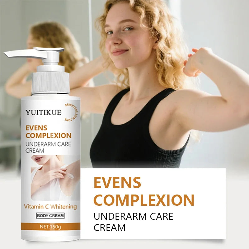 YUITIKUE Underarm Brightening Cream 150g - 2-in-1 Evens & Whitens, Vitamin C Formula, Dark Spot Corrector, Smooth Skin Care Peaceful Pleasures Health and Wellness