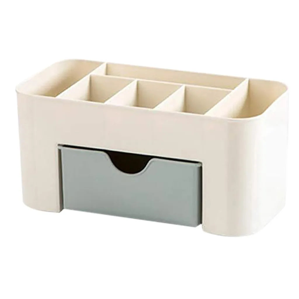 Double Layer Makeup Organizer with Drawers – Cosmetic & Jewelry Box
