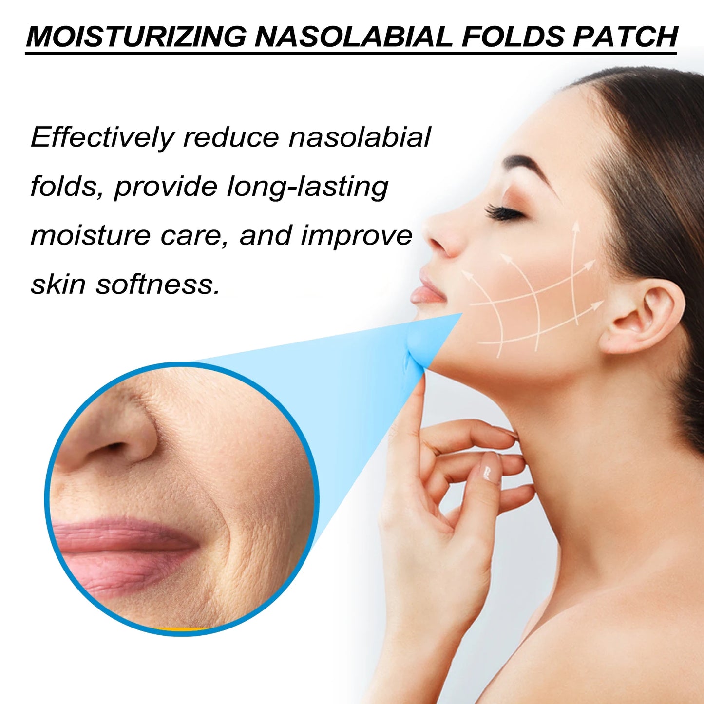 Nasolabial Fold Gel Patches – Anti-Wrinkle & Firming 10Pc