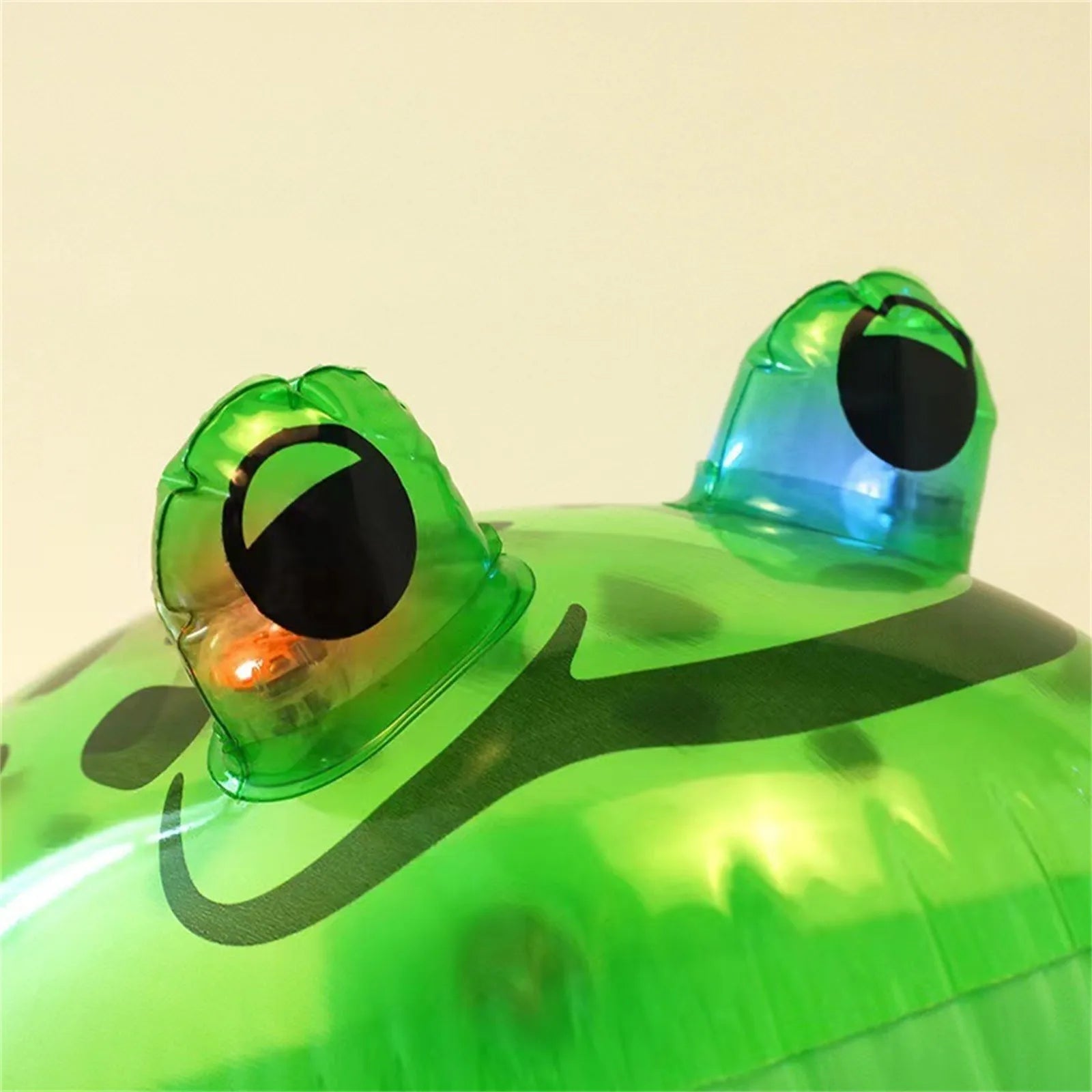 Glowing Inflatable Green Bouncing Frog Toad Ballon Jungle Animal Toy Funny Kids Party Gift Birthday Wedding Decoration Peaceful Pleasures Health and Wellness