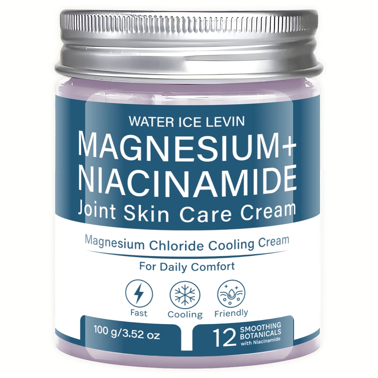 Magnesium Chloride Cooling Cream | Niacinamide & Bee Venom Cooling Body Cream Peaceful Pleasures Health and Wellness VIOLET/紫罗兰 100g