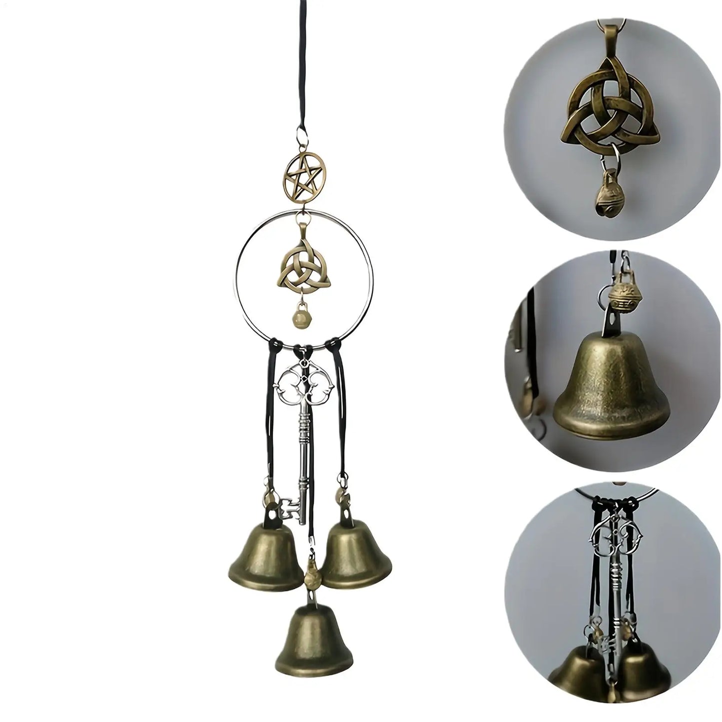 Handmade Witch Bells Wind Chime | Window & Door Décor