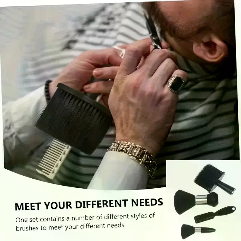 2/3/4pcs Neck Dust Collector Hair Cleaning Brush For Hairdressers Neck Dust Collector Hairdresser Salon Clean Brush Tool Peaceful Pleasures Health and Wellness