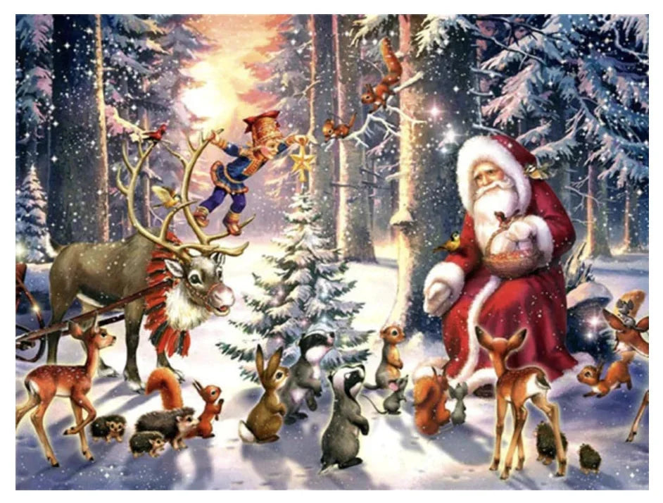Funny Christmas Cat Vintage Canvas Poster | Retro Wall Art Print Canvas Wall Art Print Peaceful Pleasures Health and Wellness ZLH5554 100x150cm No Frame