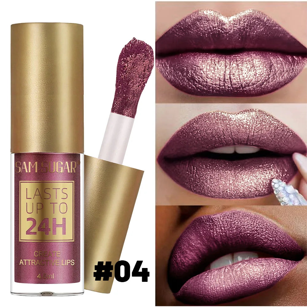 SAM SUGAR Chameleon Lip Gloss – 6 Shades Pearl Shine Waterproof