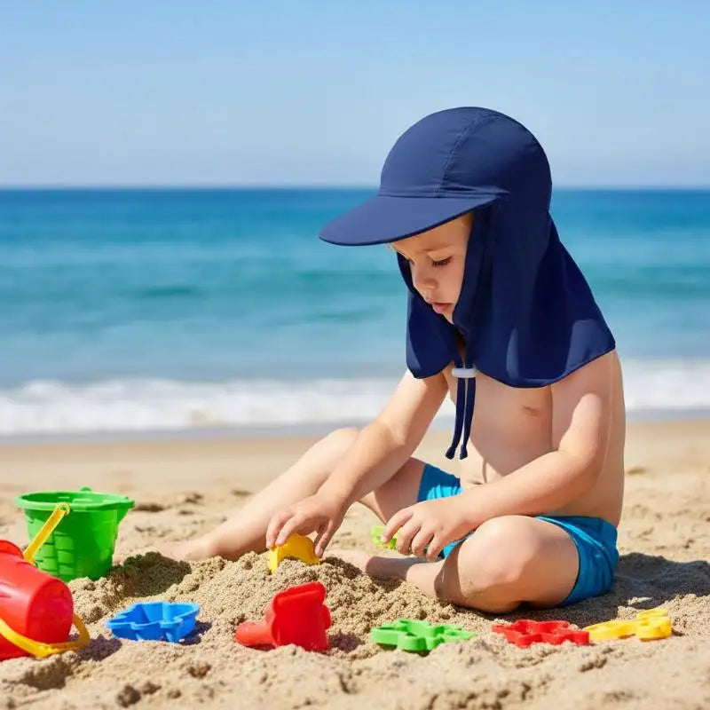 Kids UV-Protection Wide Brim Sun Hat | Breathable Ice Silk