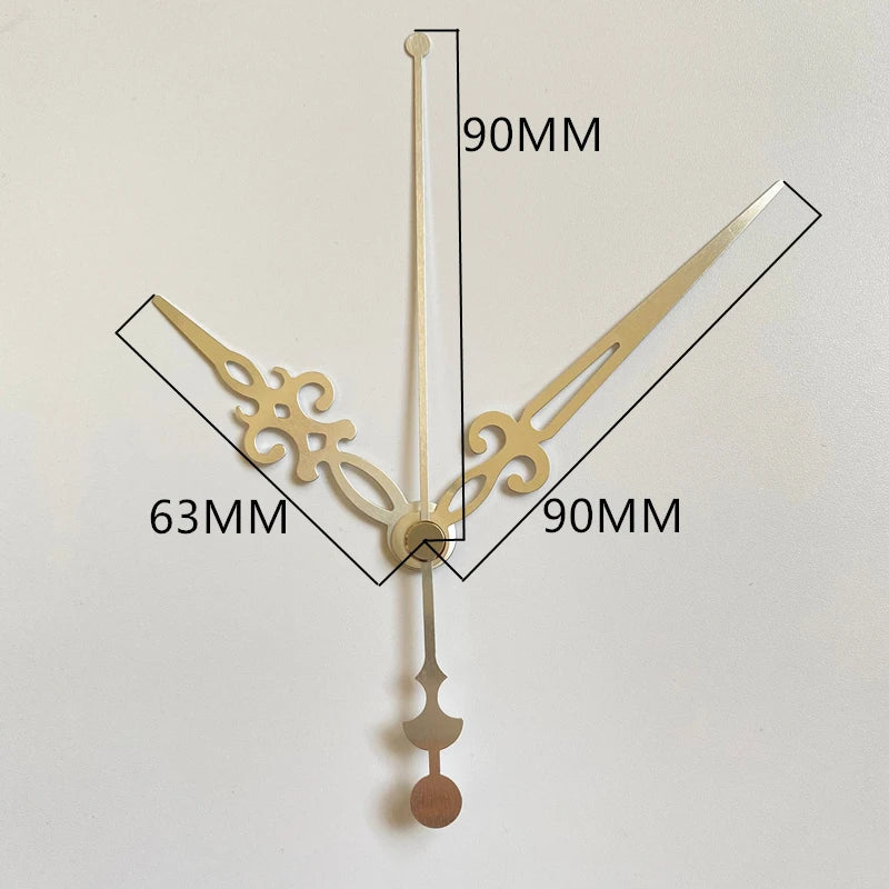 Silent Mute DIY Wall Clock Movement with Hands – Quartz Mechanism Repair Kit