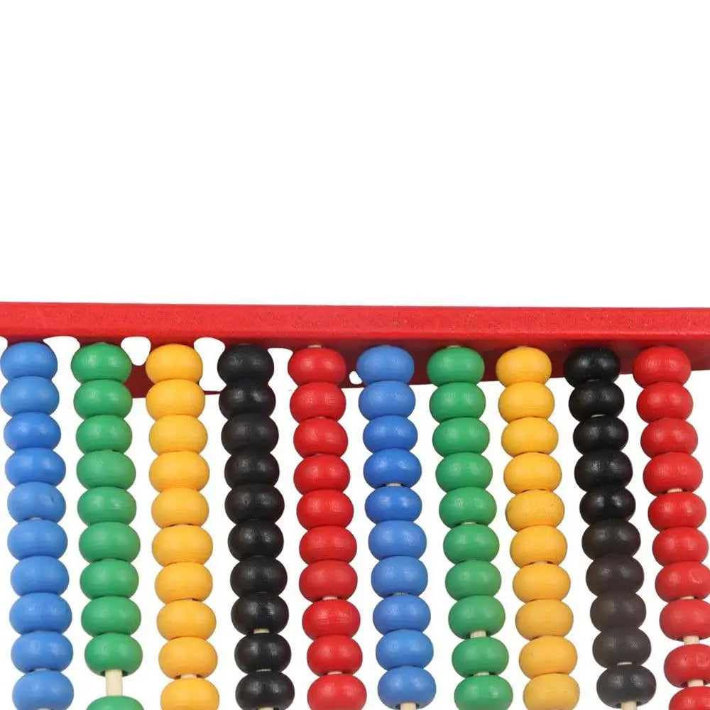 Wooden Abacus for Intelligence Development Colorful Beads Learning Mathematics Tool Mini Montessori Children Peaceful Pleasures Health and Wellness