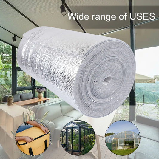 5m 10m Wall Thermal Insulation Reflective Film Aluminum Foil Roof Peaceful Pleasures Health and Wellness