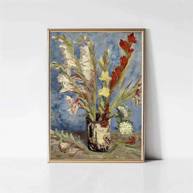 Van Gogh Canvas Wall Art Print | Starry Night Impressionist Poster Canvas Wall Art Print Peaceful Pleasures Health and Wellness 10 40x60cm Unframed