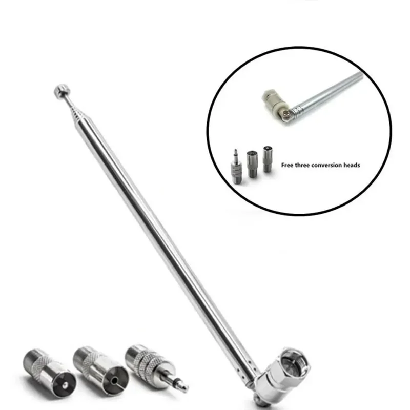 Telescopic DAB FM Radio Aerial Adapter F-Male Connector AV Receiver Mini System Antenna Accessory Peaceful Pleasures Health and Wellness