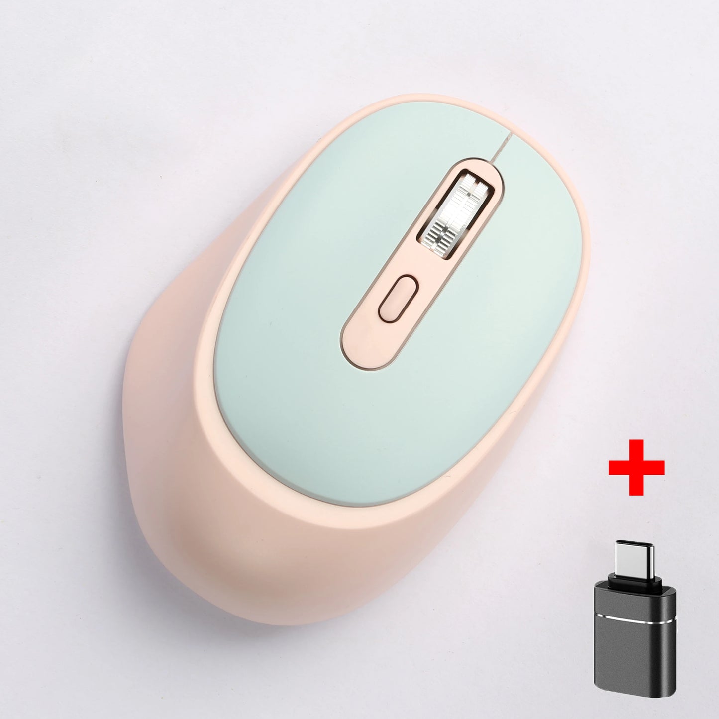 2.4G Wireless Mouse Portable Laptop Mouse Mobile Optical Office Mouse Adjustable DPI Levels for Notebook PC Laptop MacBook Peaceful Pleasures Health and Wellness BLUE with OTG