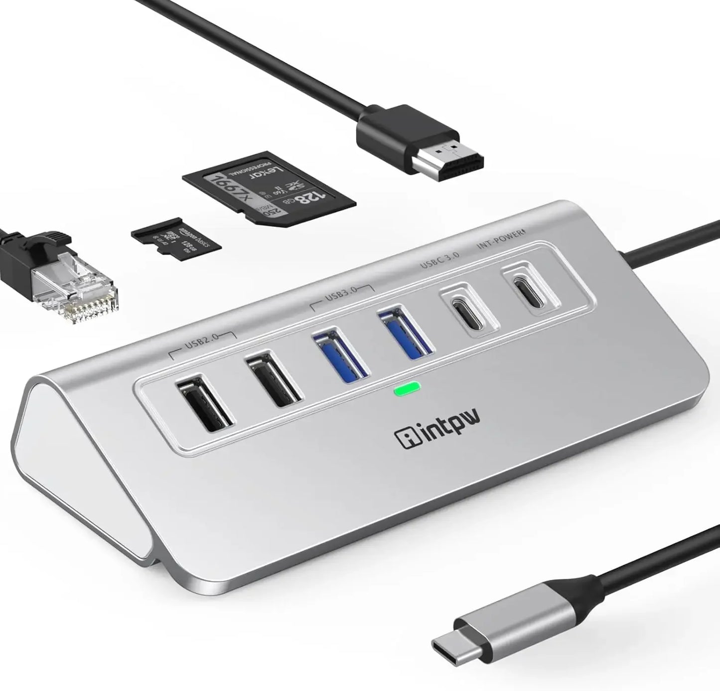10-in-1 USB-C Docking Station with 4K HDMI, Ethernet, PD Charging for MacBook iPad Laptop Peaceful Pleasures Health and Wellness United States