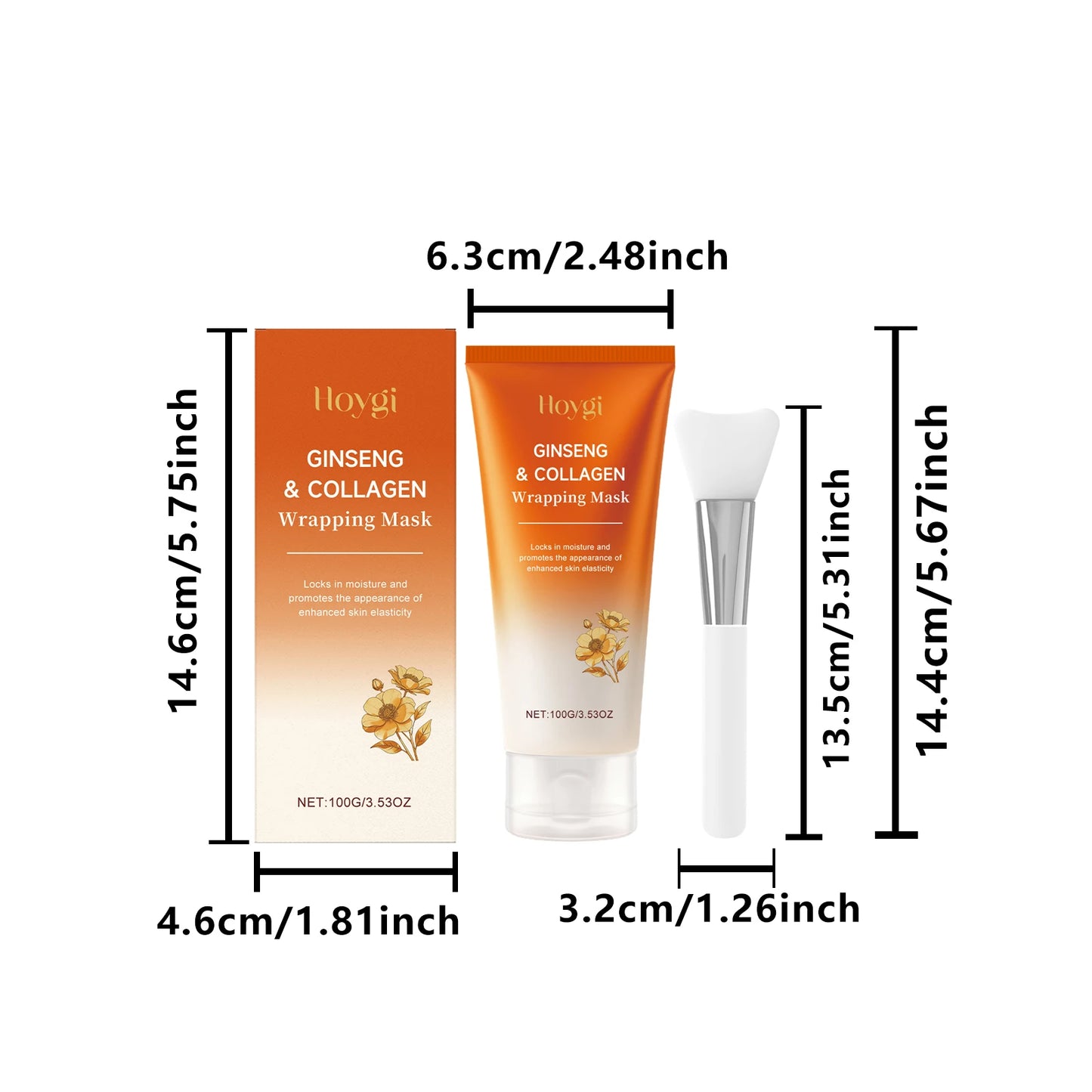 Ginseng Collagen Peel-Off Mask – Brighten, Firm & Hydrate