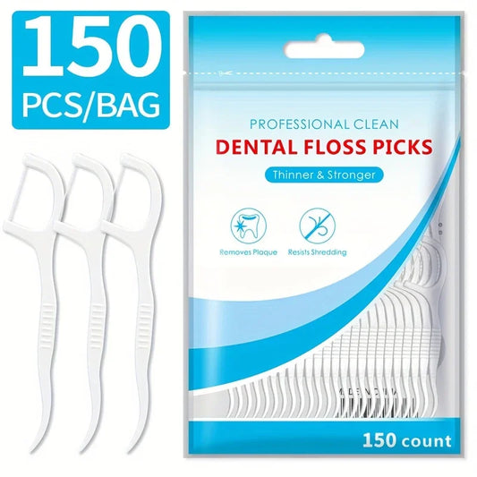 Ultra-Fine Silicone Toothpicks | Portable Dental Floss Picks
