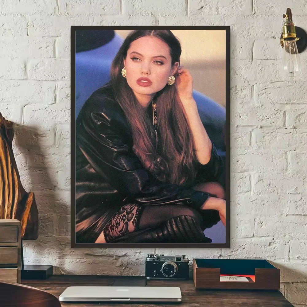 Angelina Jolie HD Poster – Waterproof PVC Wall Art Decor Wall Art Poster Peaceful Pleasures Health and Wellness z16 21X30cmNoframe