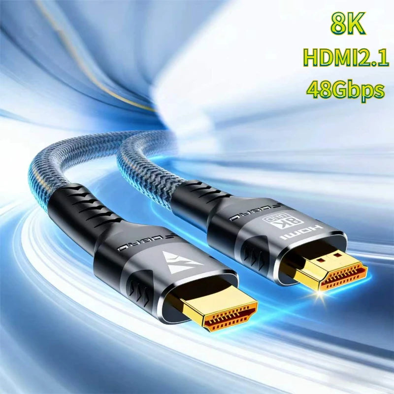 8K HDMI 2.1 Cable 48Gbps Ultra High Speed 4K@120Hz 8K@60Hz 48Gbps Adapter For RTX 3080 eARC HDR Video Cable PC Laptop TV Box ﻿ Peaceful Pleasures Health and Wellness